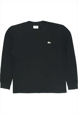 Lacoste 90's Crewneck Heavyweight Sweatshirt Large Black