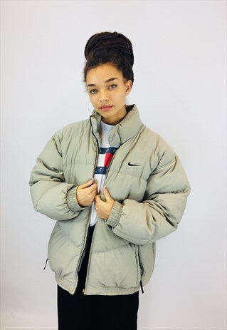 VINTAGE NIKE SWOOSH PUFFER COAT