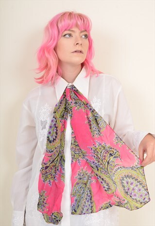 VINTAGE PATTERNED SCARF / FACE COVERING / HEADBAND