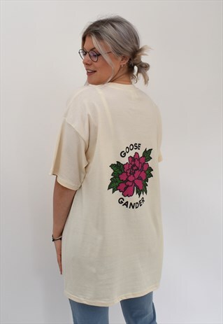 G&G UNISEX NATURAL FLOWER TEE