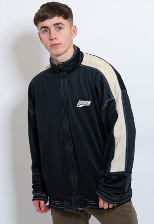 VINTAGE PUMA JACKET IN BLUE XXL