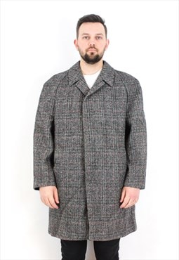Vintage Lord Kynoch Men XL Herringbone Tweed Wool Jacket Top