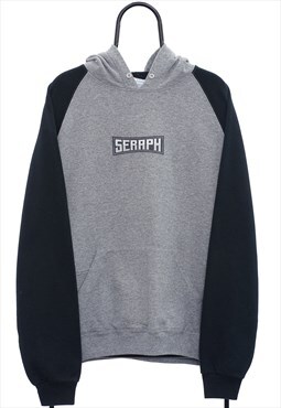 Vintage Seraph Graphic Grey Hoodie Womens