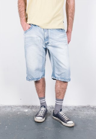 VINTAGE 1990S BLUE DENIM SHORTS