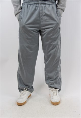 VINTAGE ADIDAS GREY 90'S TRACKSUIT BOTTOMS