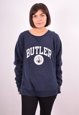 CHAMPION WOMENS VINTAGE SWEATSHIRT JUMPER XL BLUE 90S