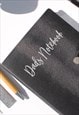 LINED LEATHER PERSONALISED NAME A5 NOTEBOOK