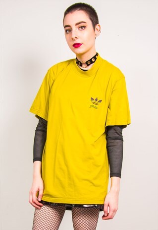 ADIDAS VINTAGE 90'S LIME GREEN OVERSIZED T-SHIRT