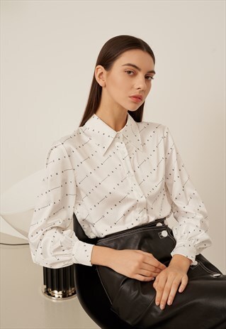 CAYRA PRINTED SHIRT BLOUSE