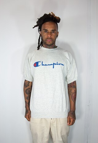 CHAMPION GREY VINTAGE T SHIRT