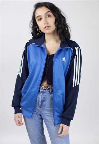 VINTAGE 90'S ADIDAS BLUE/NAVY SPORTS JACKET