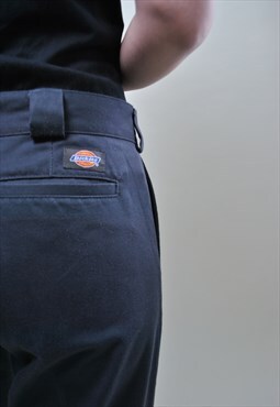 Dickies chino pants, 90s straight blue trousers