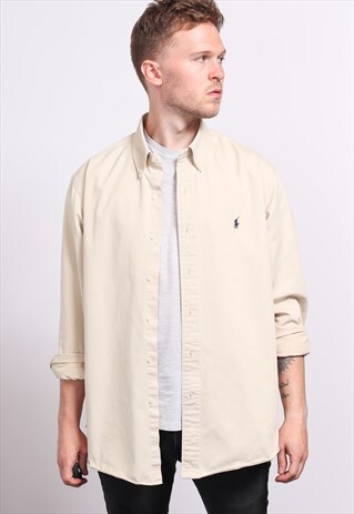 VINTAGE RALPH LAUREN SHIRT BEIGE