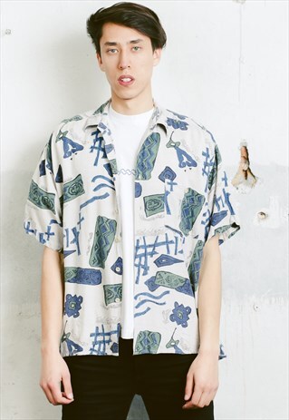VINTAGE 90S PATTERNED SHIRT