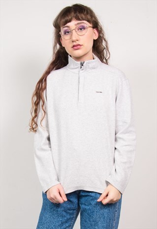 CALVIN KLEIN QUARTER ZIP SWEATSHIRT