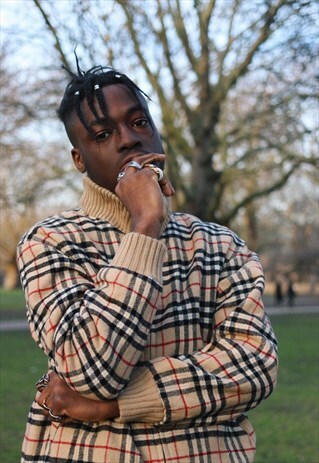 RARE VINTAGE BURBERRY NOVA CHECK HEAVY WEIGHT COAT JACKET