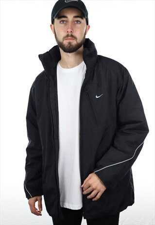 VINTAGE NIKE PADDED COAT BLACK