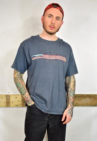 VINTAGE 90S LAS VEGAS GREY SOUVENIR PRINT T SHIRT