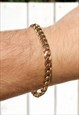 Gold Stainless Steel Medium Curb Wrist Chain