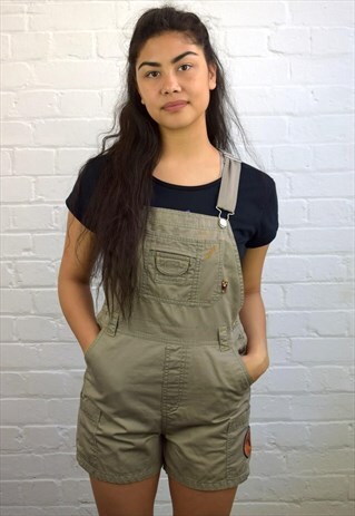 VINTAGE 90'S MICKEY MOUSE DUNGAREE SHORTS