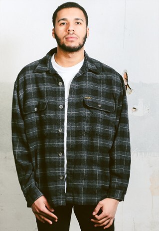 VINTAGE THICK PLAID SHIRT