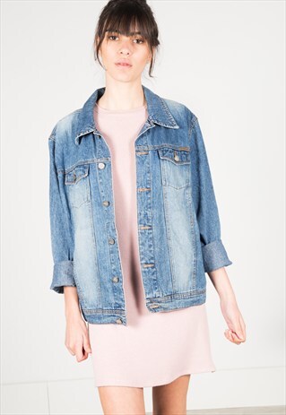 VINTAGE 80'S CALVIN KLEIN DENIM JACKET / S1211