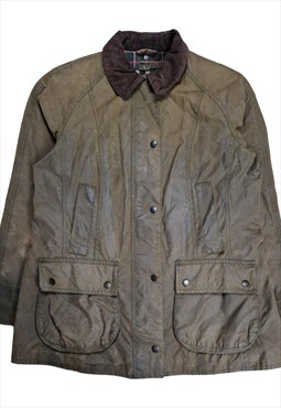 Women's Barbour Beadnell Wax Jacket In Brown Size UK 12