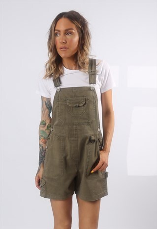 COTTON DUNGAREE SHORTS 725 ORIGINALS VINTAGE UK 12 (7BD)