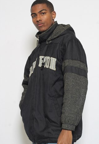 VINTAGE CHAMPION LOGO PADDED JACKET