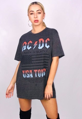 AC/DC BAND T-SHIRT DRESS