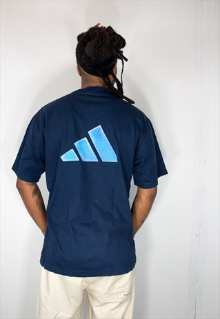 ADIDAS BLUE VINTAGE T SHIRT