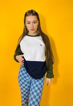 Vintage 90s Lacoste Embroidered Sweatshirt 