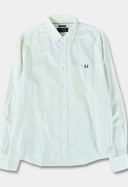 (XLarge) 1990's, Vintage Fred Perry Shirt Logo White