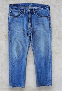Levis 505 Jeans Blue Straight Leg Men's W34 L29