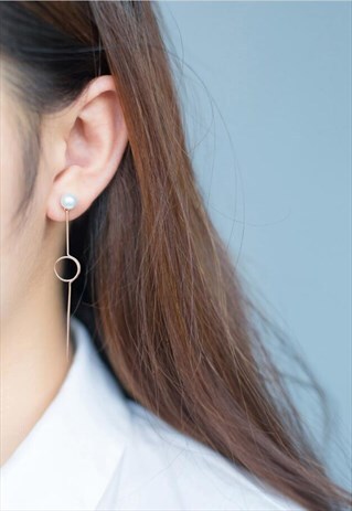 ROSE GOLD GEOMETRIC EARRINGS