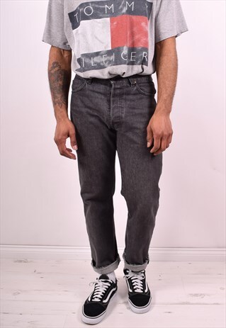 LEE MENS VINTAGE JEANS W31 L29 GREY 90S