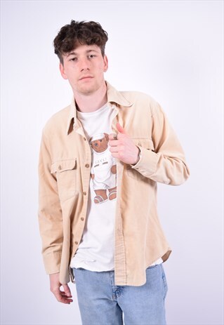 VINTAGE LEVI'S CORDUROY SHIRT BEIGE