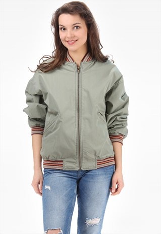 VINTAGE REVERSABLE BOMBER JACKET