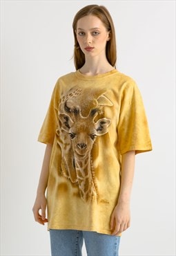 00s Vintage The Mountain Tshirt I Animal Giraffe Tshirt 7378