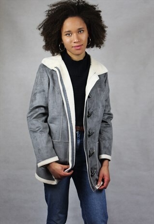 VINTAGE / SUEDE STYLE / COAT