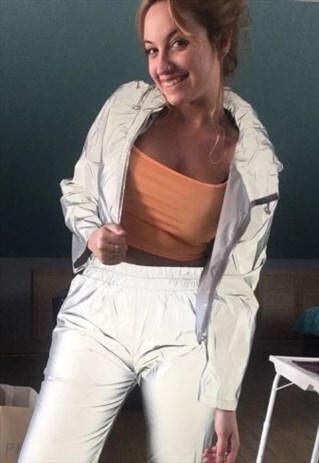 REFLECTIVE BOMBER JACKET