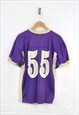 VINTAGE AMERICAN FOOTBALL JERSEY PURPLE MEDIUM