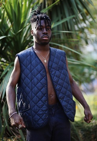 ASICS QUILTED CHECK GILET JACKET
