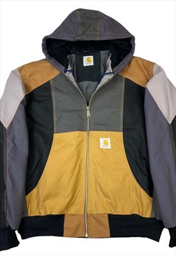 Multicolour carhartt logo embroilery full zip up rework jack