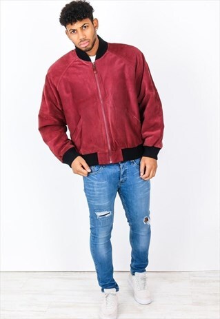 VINTAGE SUEDE BOMBER JACKET