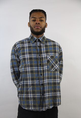 VINTAGE 90'S FLANNEL CHECK SHIRT