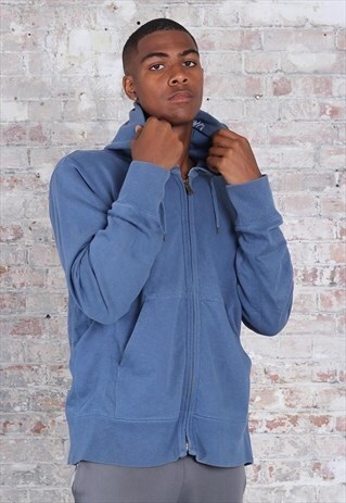 VINTAGE STONE ISLAND DENIMS SLEEVE LOGO HOODIE BLUE
