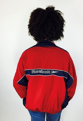 REEBOK EMBROIDERED WINDBREAKER JACKET