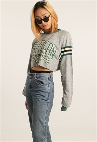 VINTAGE LEVI'S PRINTED CROPPED SWEATSHIRT