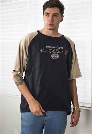 VINTAGE HARLEY DAVIDSON T-SHIRT LOGO 90S XL 10.5